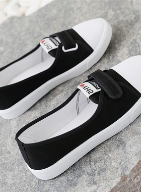 新款浅口帆布鞋女鞋子百搭ulzzang布鞋2025年春秋季球鞋韩版板鞋