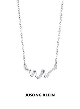 Jusongklein钛钢灵蛇锁骨项链