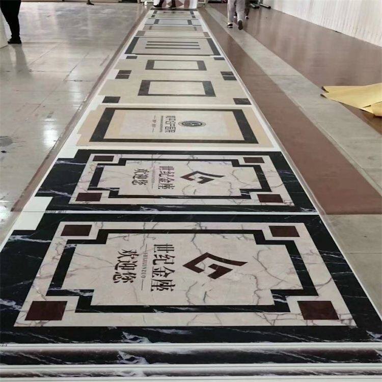 电梯地板定制轿厢专用仿大理石pvc地板地胶垫装饰地垫地板贴