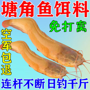 塘角鱼专用饵料池塘湖泊黑坑野钓野生大鲶鱼爆护腥香小药诱食窝料
