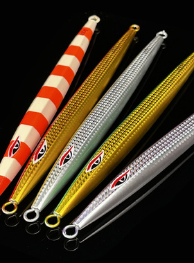 南油深海船钓铁板400g500g700gUV夜光快抽慢摇铁板饵章红石斑海钓