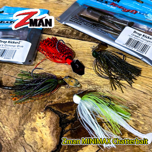 美国进口Zman MINIMAX Chatterbait路亚假饵胶群 小型挡水板Jig