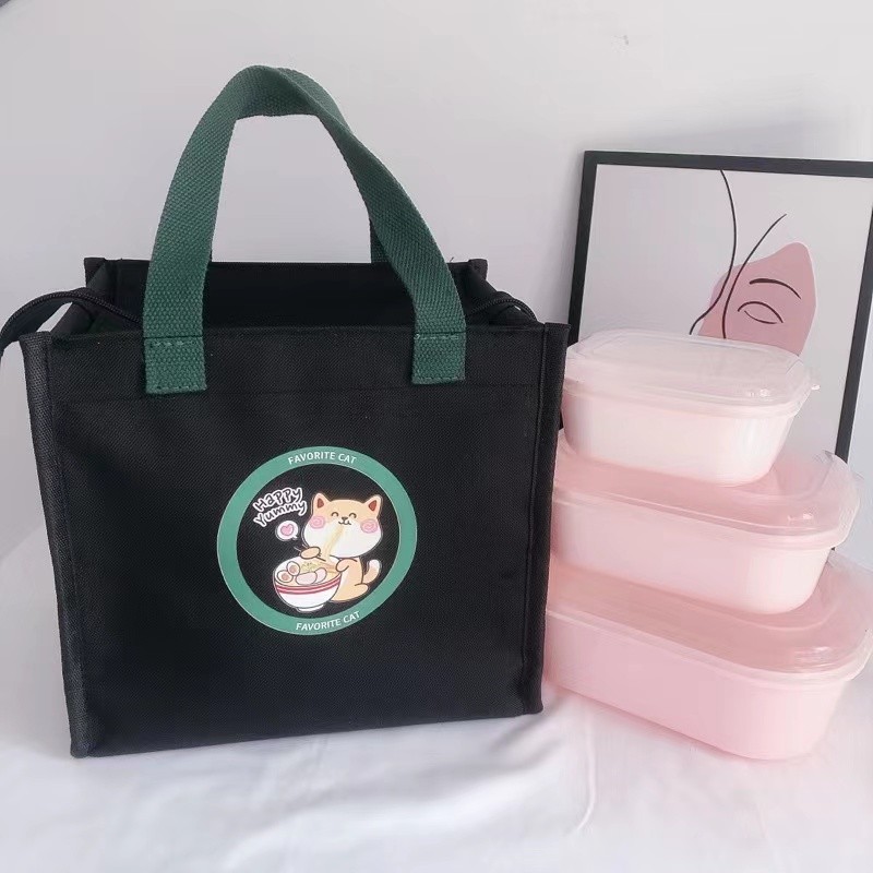 大号饭盒包铝箔保温带饭手提袋子