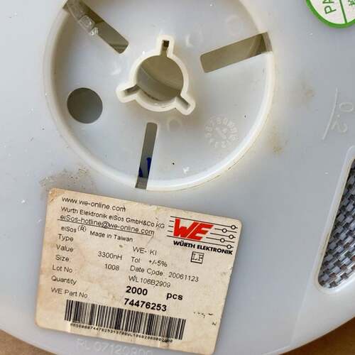可维修Wrth伍尔特贴片电感 1008封装 3300nH左右 一议价