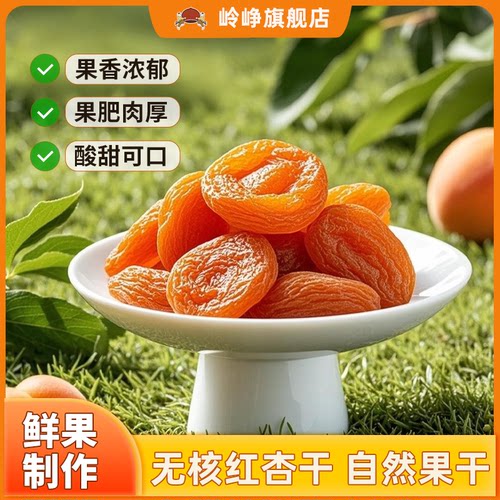 岭峥无核杏脯干200g休闲零食