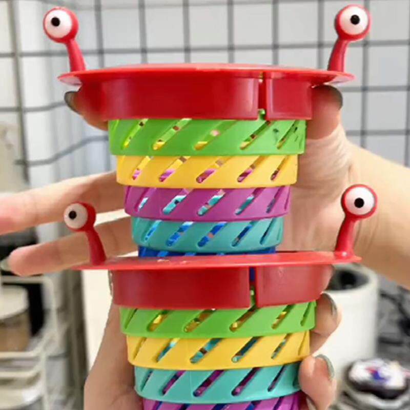 彩虹过滤网小怪物下水道房厨水槽洗手怪盆306过滤防堵网小漏兽沥