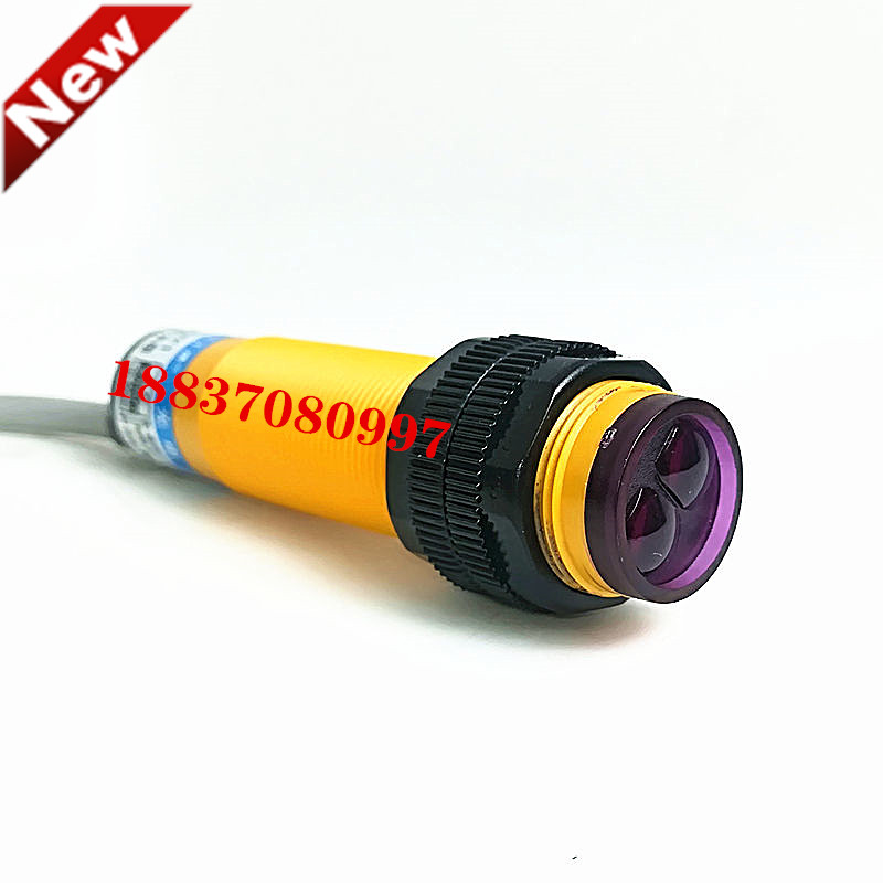 E3F-DS10P2漫反射光电开关传感器限位感应10厘米PNP三线制常闭24V