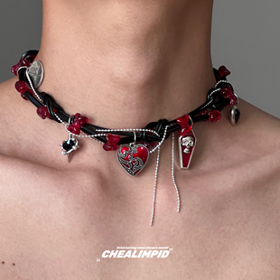 choker暗黑元素缠绕藤蔓颈链锁骨链哥特朋克小众男女甜酷辣妹项链