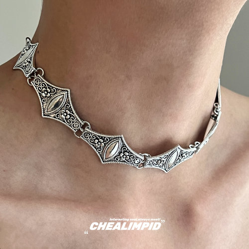 CHEALIMPID/.巴黎圣母院欧美复古choker项链小众设计文艺高级颈链