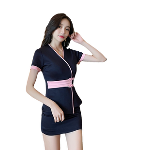 觅芒足浴足疗养生师按摩技师工作服修身显瘦秋冬美容院工作服女新