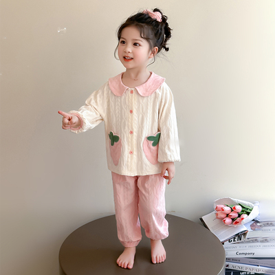 超柔软舒适纯棉~睡衣春秋草莓