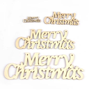 圣诞快乐木牌“Merry Christmas