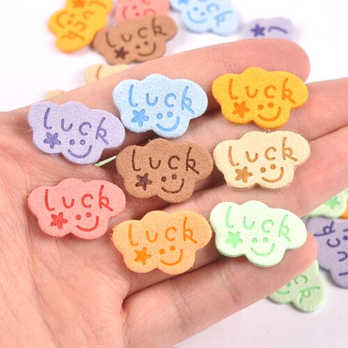 云朵Luck彩色手工制作布标布贴