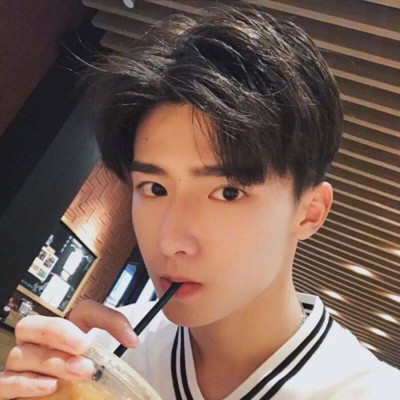 三七分假发男 男士韩版帅气中分刘海短直发学生蓬松自然逼真网红