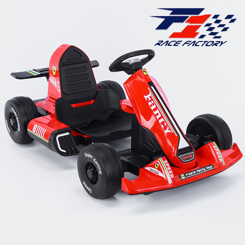 儿童电动车卡丁车f1四轮汽车可遥控可坐人男女小孩宝宝漂移赛车