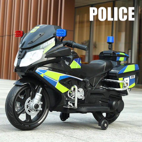 3-10岁可坐双人大人玩具摩托警车