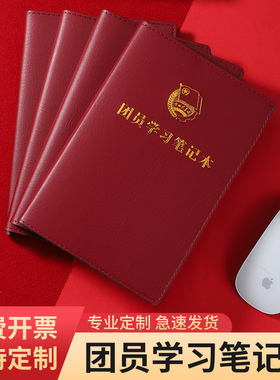 2025新版团员学习笔记本团委团支部团小组会议记录本三会两制一课记事本团代表大会笔记本定制A5文具日记本