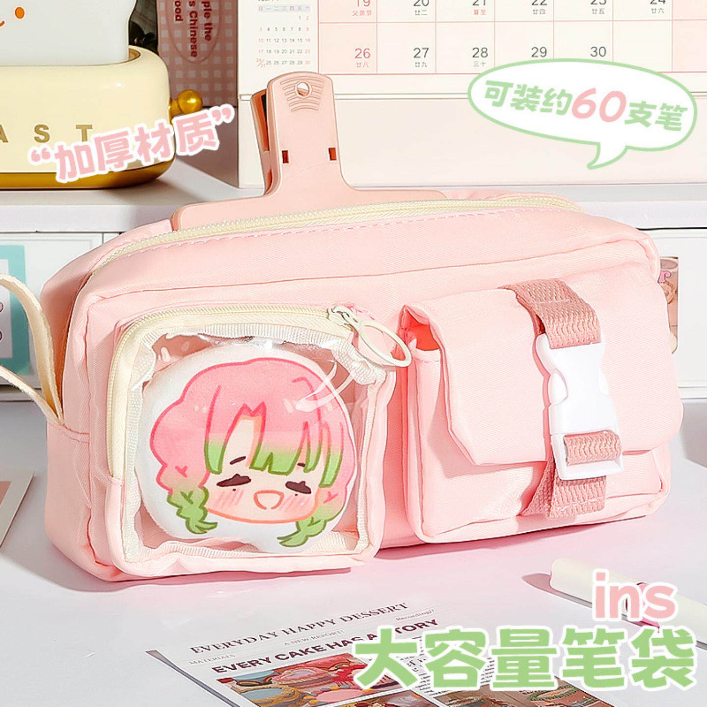 日系ins痛包笔袋果糖小兜可爱吧唧收纳百搭高颜值小众文具袋
