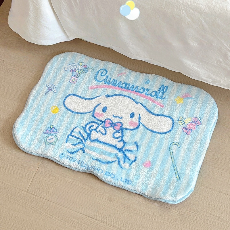 玉桂狗地毯卡通少女心家用地垫舒适入户柔软吸水速干大耳狗脚垫子