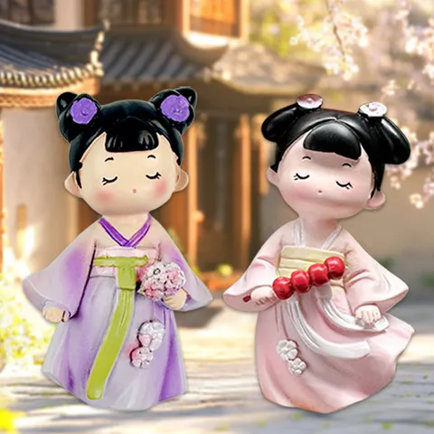 创意2024生日礼物磁贴汉服磁吸古风新款冰箱贴娃娃女孩文创西安