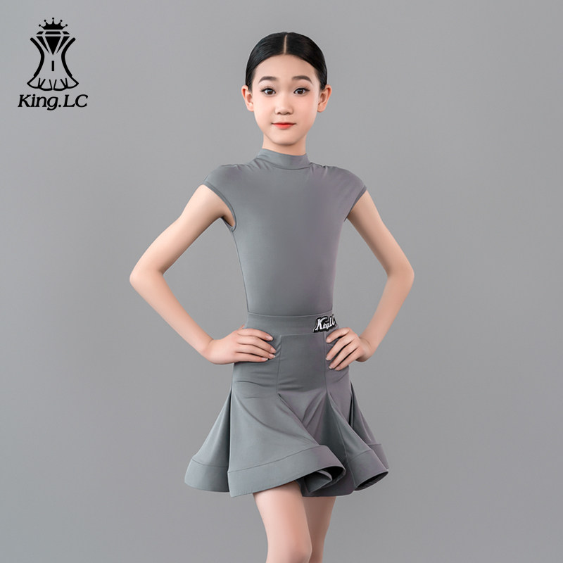 拉丁舞服鹏翼之美2024春夏新品少儿拉丁舞比赛服儿童舞服KS248813