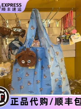 环球正版小黄人礼物机代买tim熊可折叠手提包单肩包购物袋纪念品