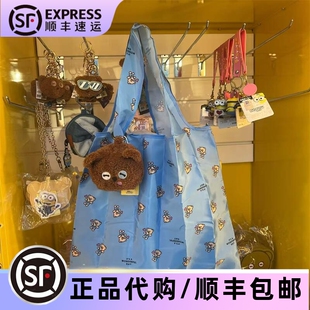 环球正版 小黄人礼物机代买tim熊可折叠手提包单肩包购物袋纪念品