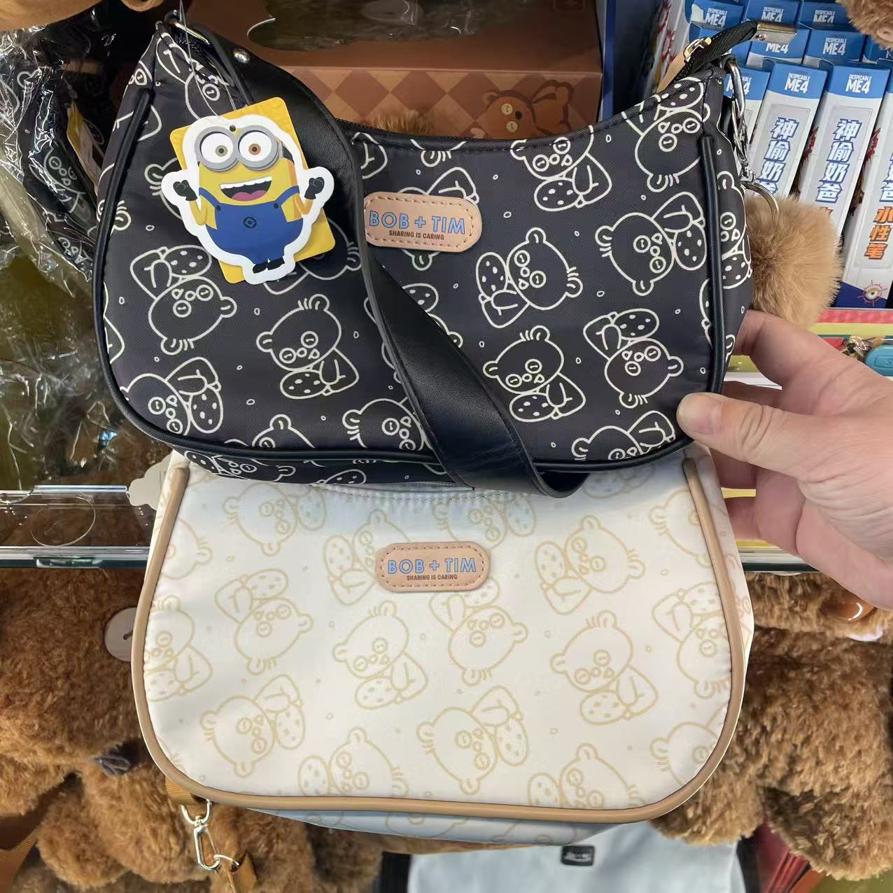 正版小黄人tim熊通勤百搭腋下包