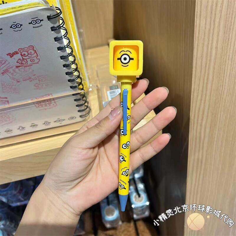 베이징 유니버설 스튜디오 미니언 밥 팀[MINION BOB TIM] 얼굴 변화 펜 표현 펜 학생 볼펜 프레스 펜 구매