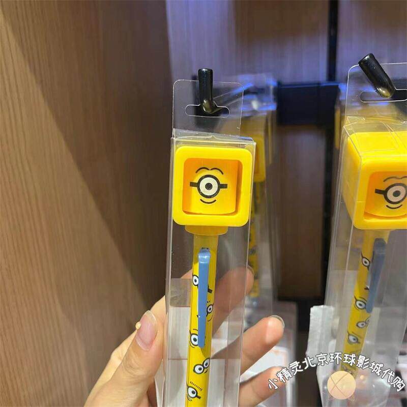 베이징 유니버설 스튜디오 미니언 밥 팀[MINION BOB TIM] 얼굴 변화 펜 표현 펜 학생 볼펜 프레스 펜 구매
