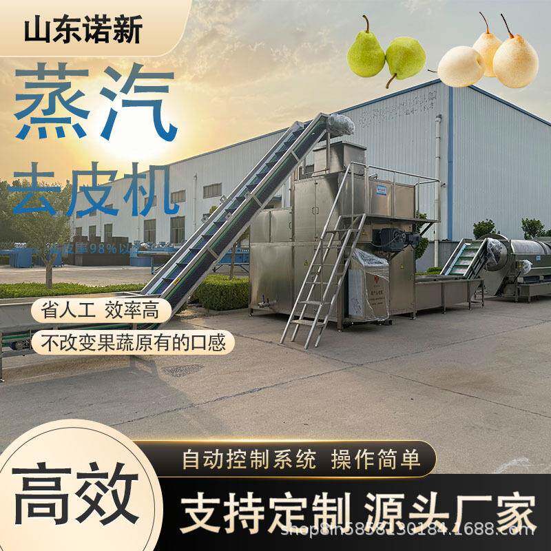 连续式蒸汽去皮机土豆削皮机生姜高温脱皮设备芋头爆皮机