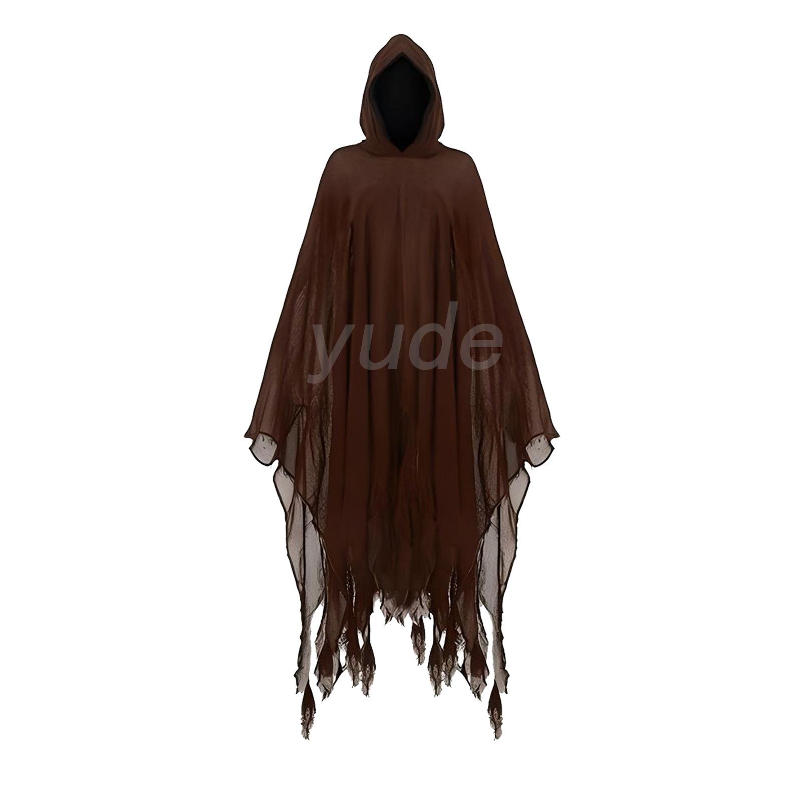 热卖万圣节中世纪连帽成人僧侣服文艺复兴时期牧师巫师长袍服装