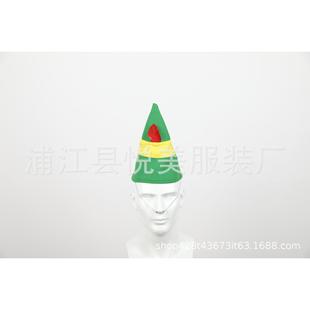 万圣节圣诞精灵帽毛毡帽子成人青少年男女士万圣节圣诞节帽 现货