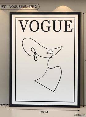 北欧简约装饰相框画家居软装办公背景壁饰画餐馆咖啡馆艺术装饰画
