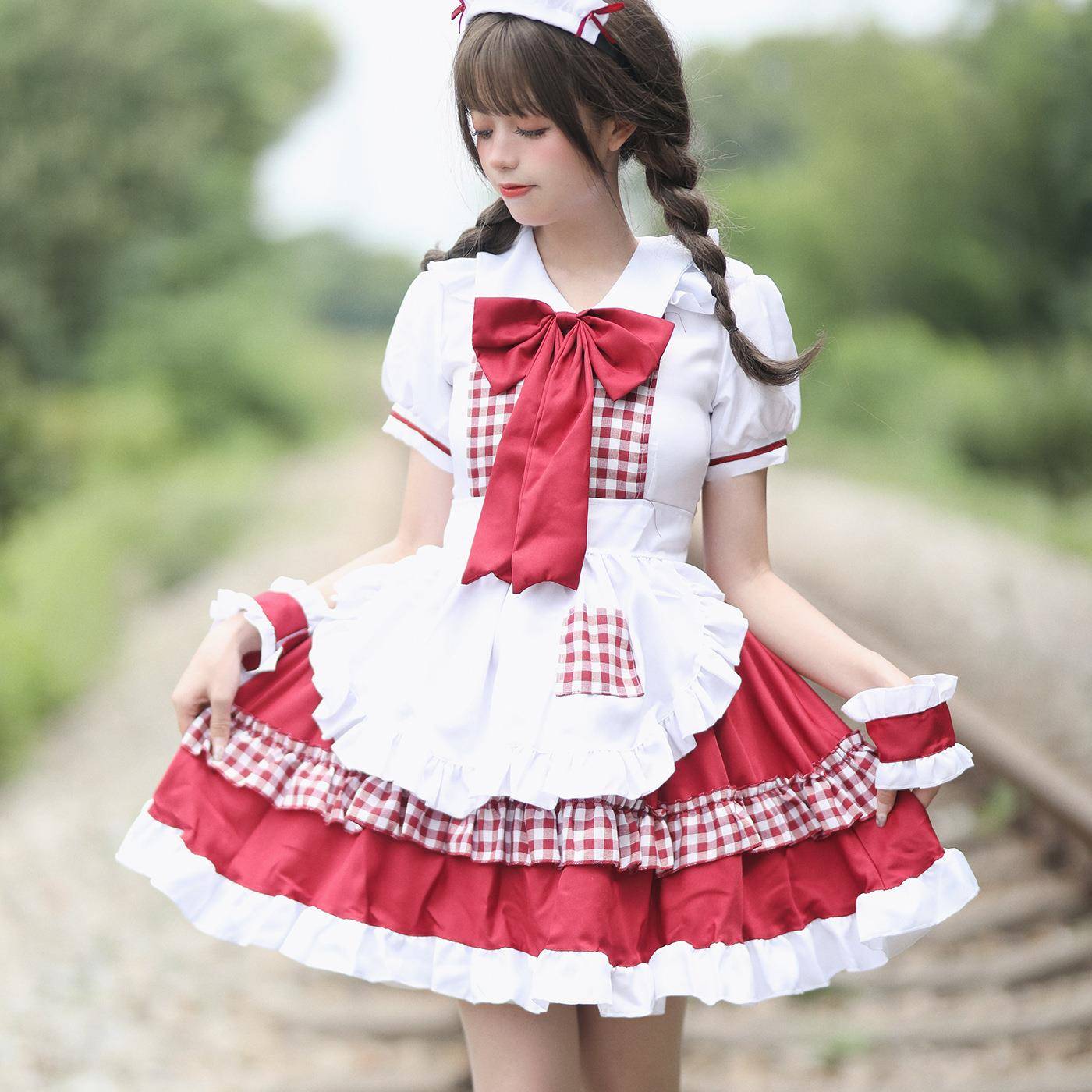 日系可爱风lolita女仆装性感cosplay女装女仆制服连衣裙套装