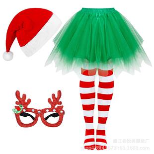 现货圣诞节成人服装 派对网纱裙蓬蓬裙公主裙婚纱礼服裙撑舞蹈演出