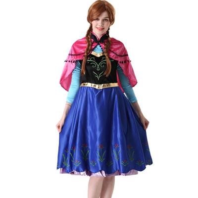 万圣节成人服装冰雪奇缘cosplay化妆舞会衣服艾莎安娜公主裙6638