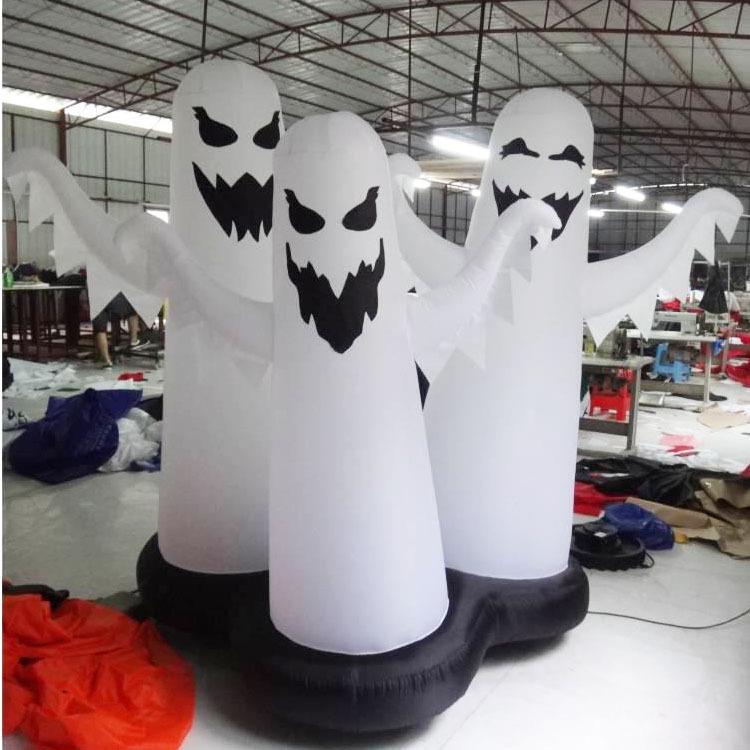 充气万圣节南瓜气模骷髅头月球月亮发光宇航员太空人酒吧装饰美陈