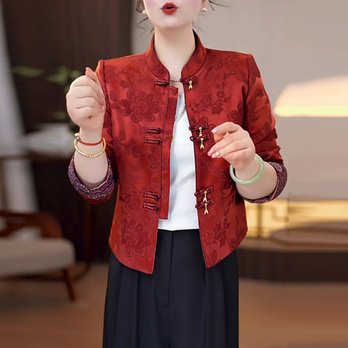 新中式国风外套女短款上衣