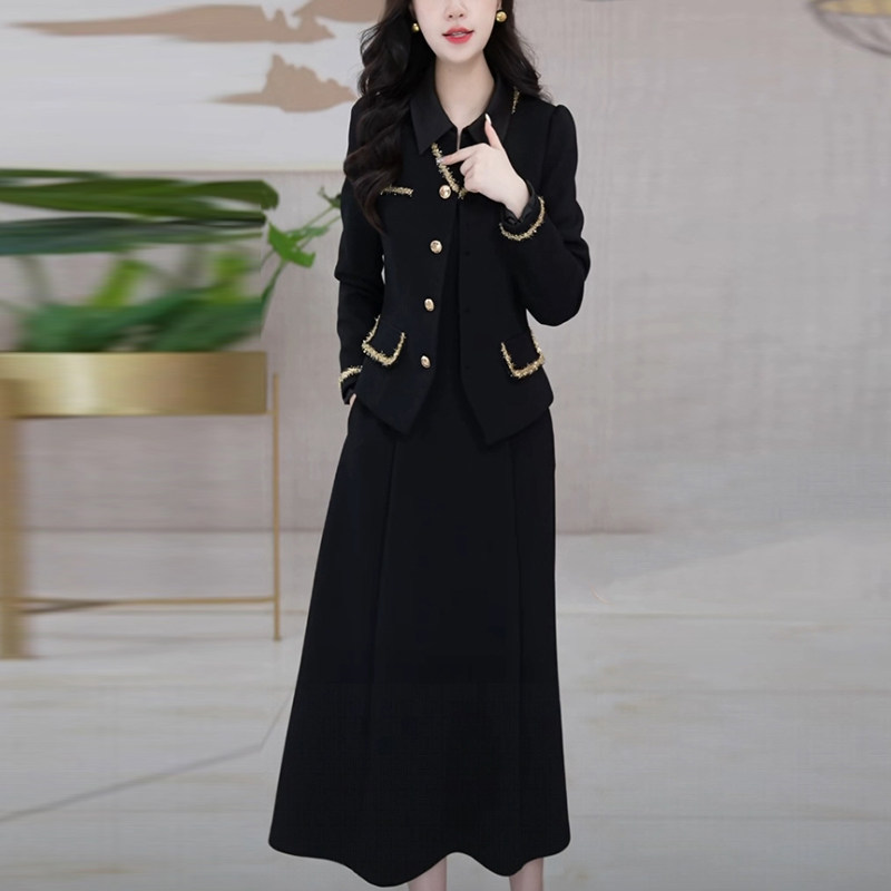 小香风套装两件套连衣裙子