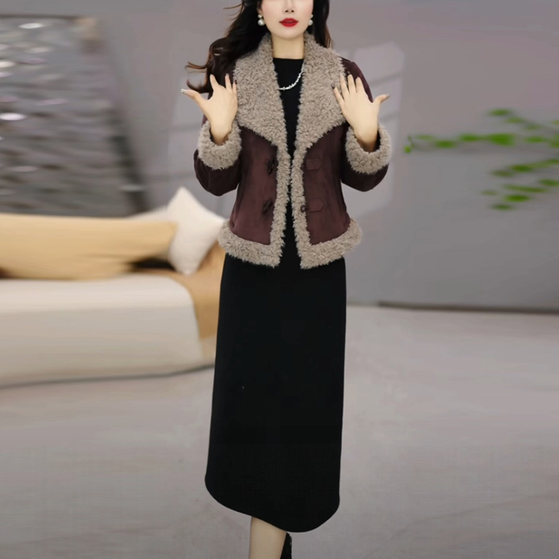 小香风套装两件套连衣裙子