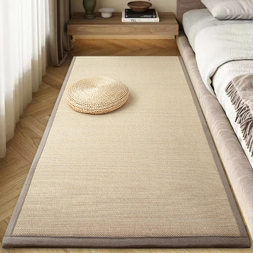 日式茶台地垫竹编原木风地毯民宿