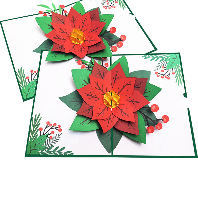 儿童圣诞节贺卡韩国创意3D手工立体礼物心愿卡生日祝福感恩卡片纸