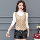 羽绒马甲女2025新款 贴身打底背心保暖内胆女士坎肩冬 内穿轻薄修身