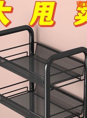 厨房置物架落地多层可移动小推车夹缝宿舍浴室收纳神器零食储物架