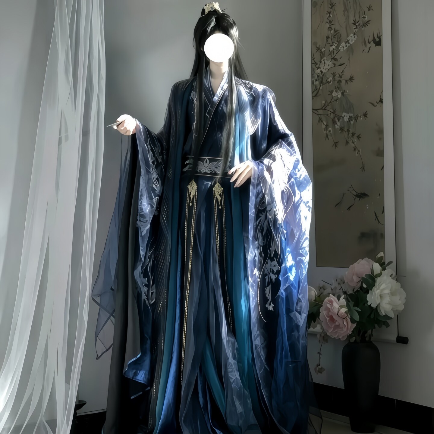 汉服男女同款重工刺绣大袖衫