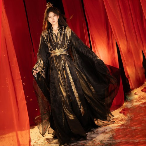 汉服重工刺绣大袖衫古装仙侠风