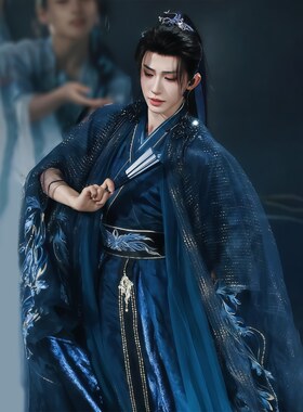 汉服男女同款重工刺绣大袖衫