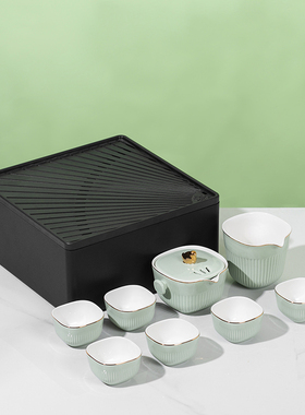 唯都悠然小鸟茶礼套装 （水壶*1 茶杯*6）W-S319