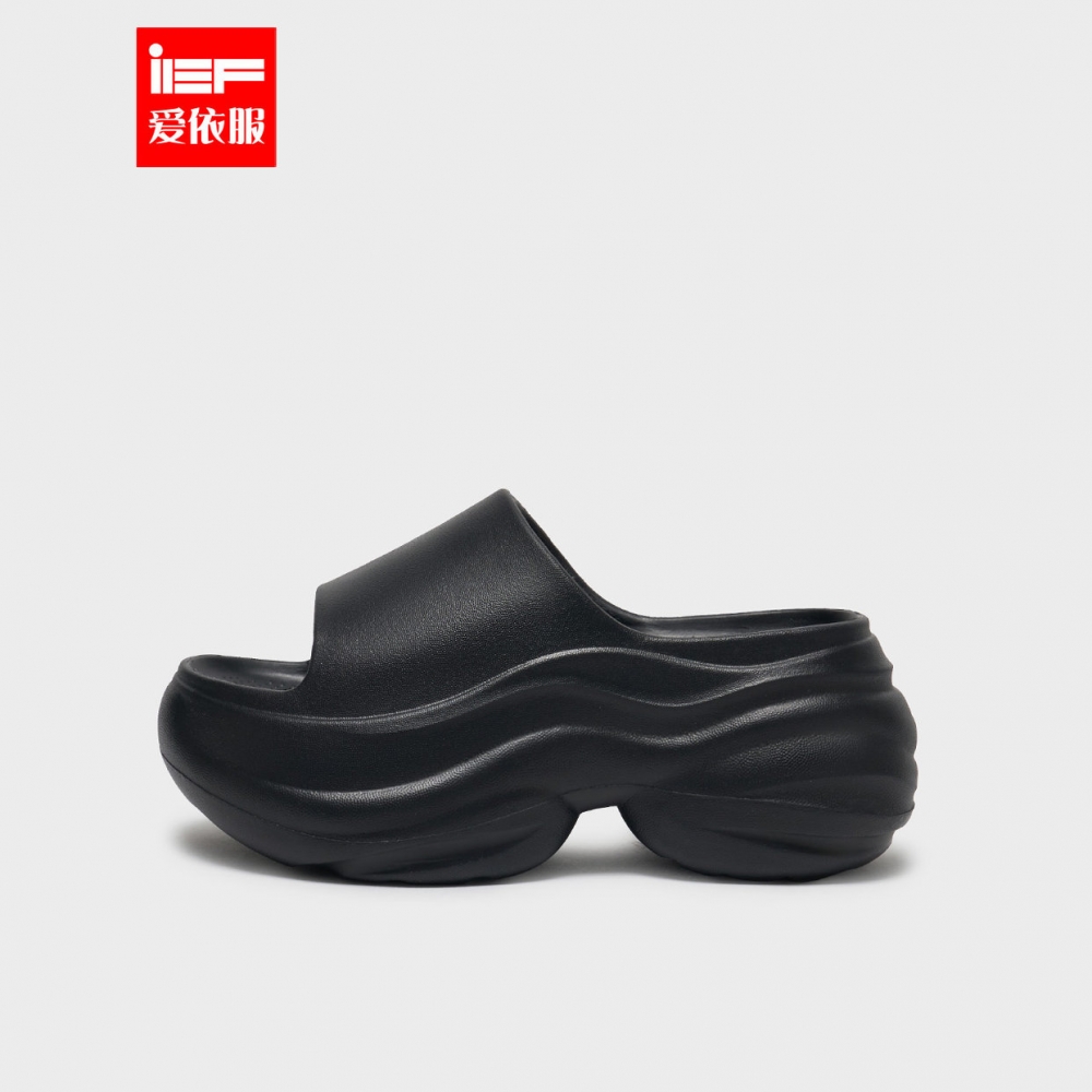 IEF/爱依服厚底增高一字拖鞋2025夏季新款防滑外穿休闲百搭凉鞋